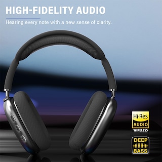 Foto 2 | Audífonos Inalámbricos Peakfun Negros con Bluetooth-Venta Internacional