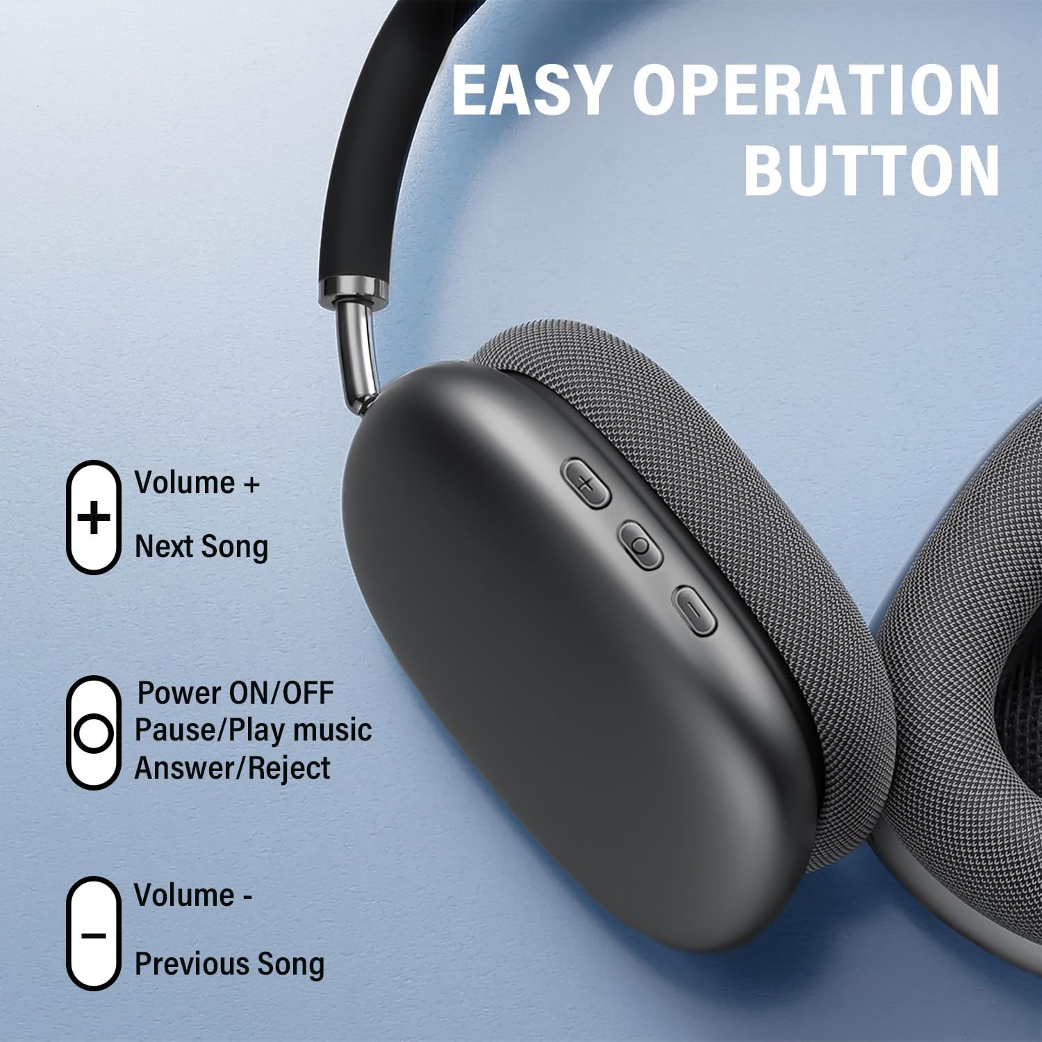 Foto 4 pulgar | Audífonos Inalámbricos Peakfun Negros con Bluetooth-Venta Internacional