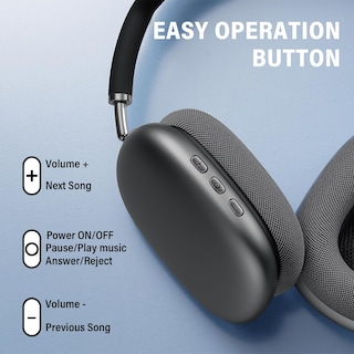 Foto 3 | Audífonos Inalámbricos Peakfun Negros con Bluetooth-Venta Internacional