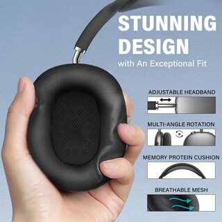 Foto 5 | Audífonos Inalámbricos Peakfun Negros con Bluetooth-Venta Internacional