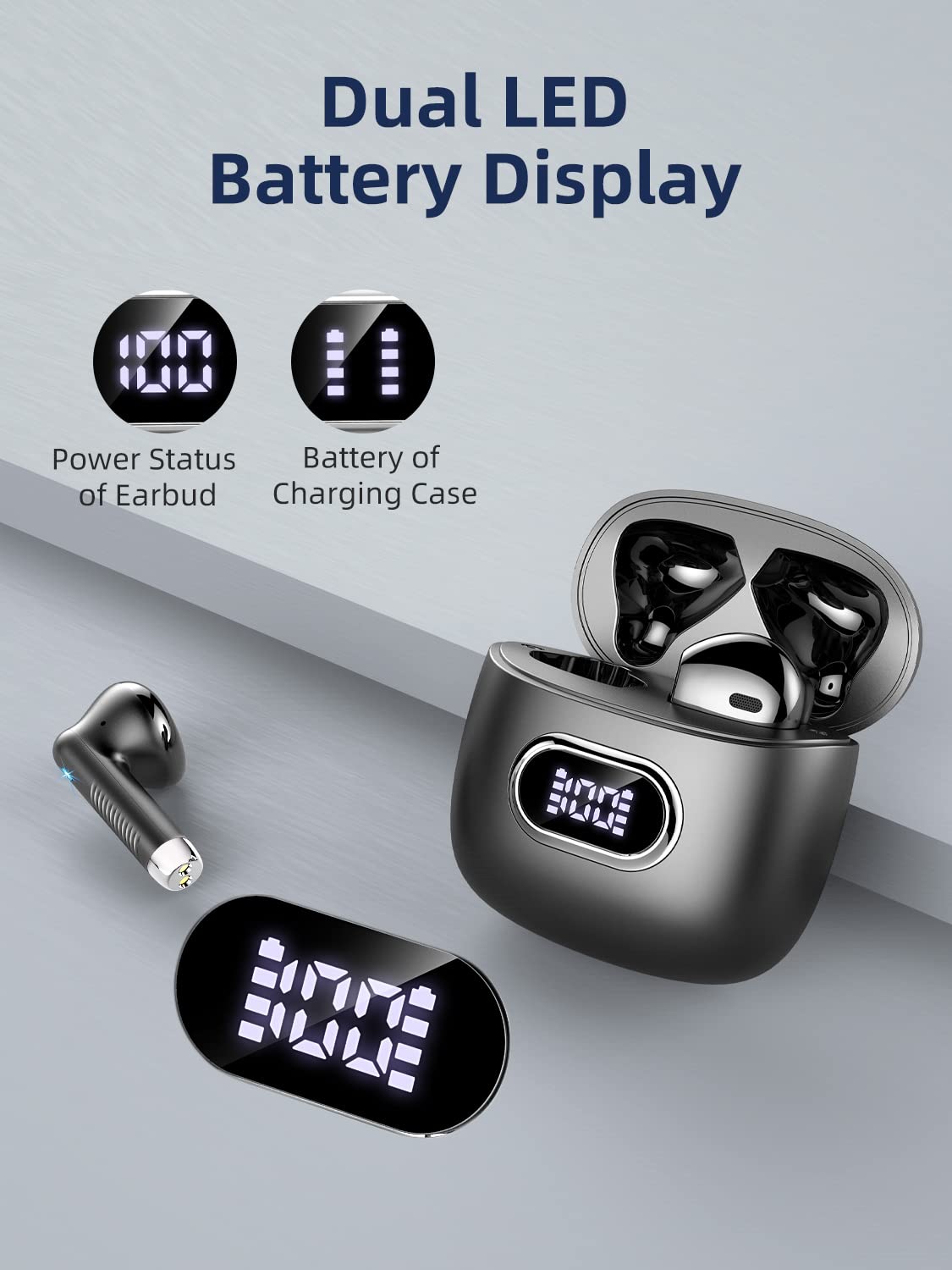 Foto 5 pulgar | Audífonos True Wireless Wasart Negros con Bluetooth-Venta Internacional