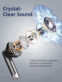 Foto 6 | Audífonos True Wireless Wasart Negros con Bluetooth-Venta Internacional