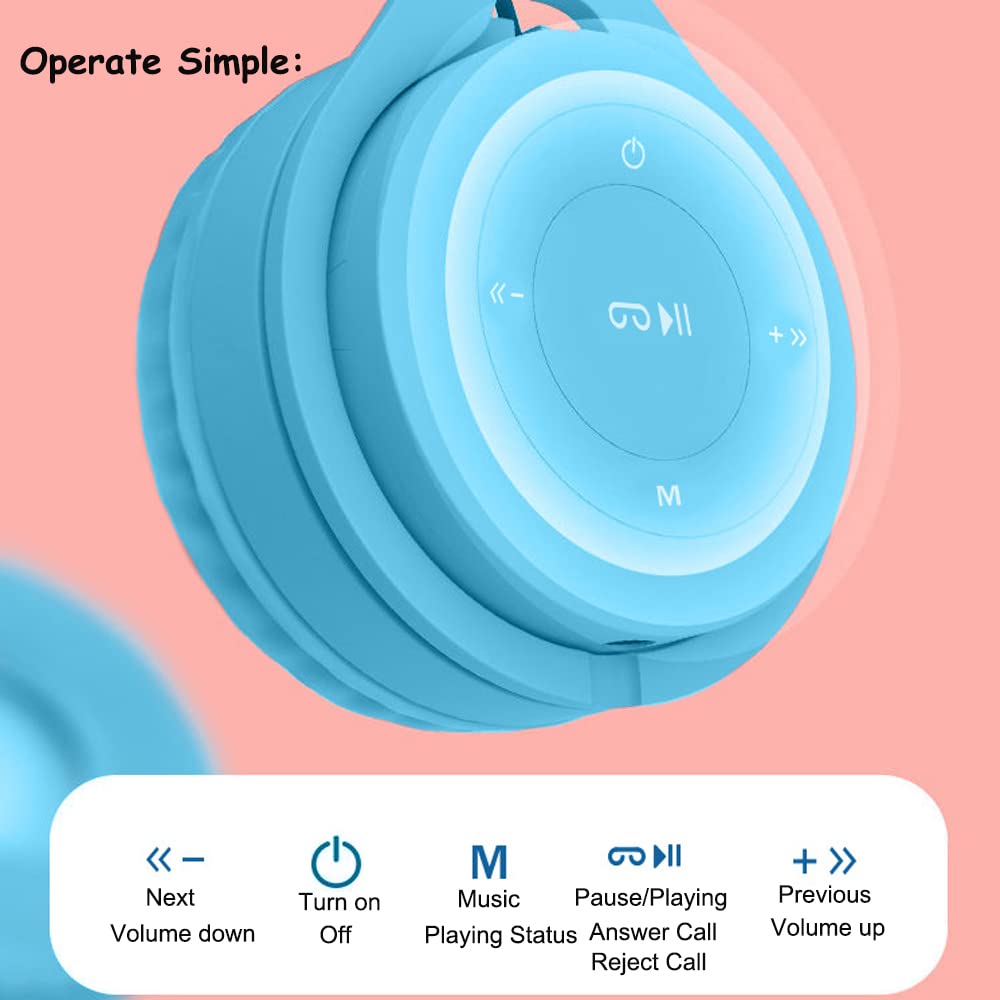 Foto 6 pulgar | Auriculares Bluetooth Ts-mayka Kids Inalámbricos Azules - Venta Internacional