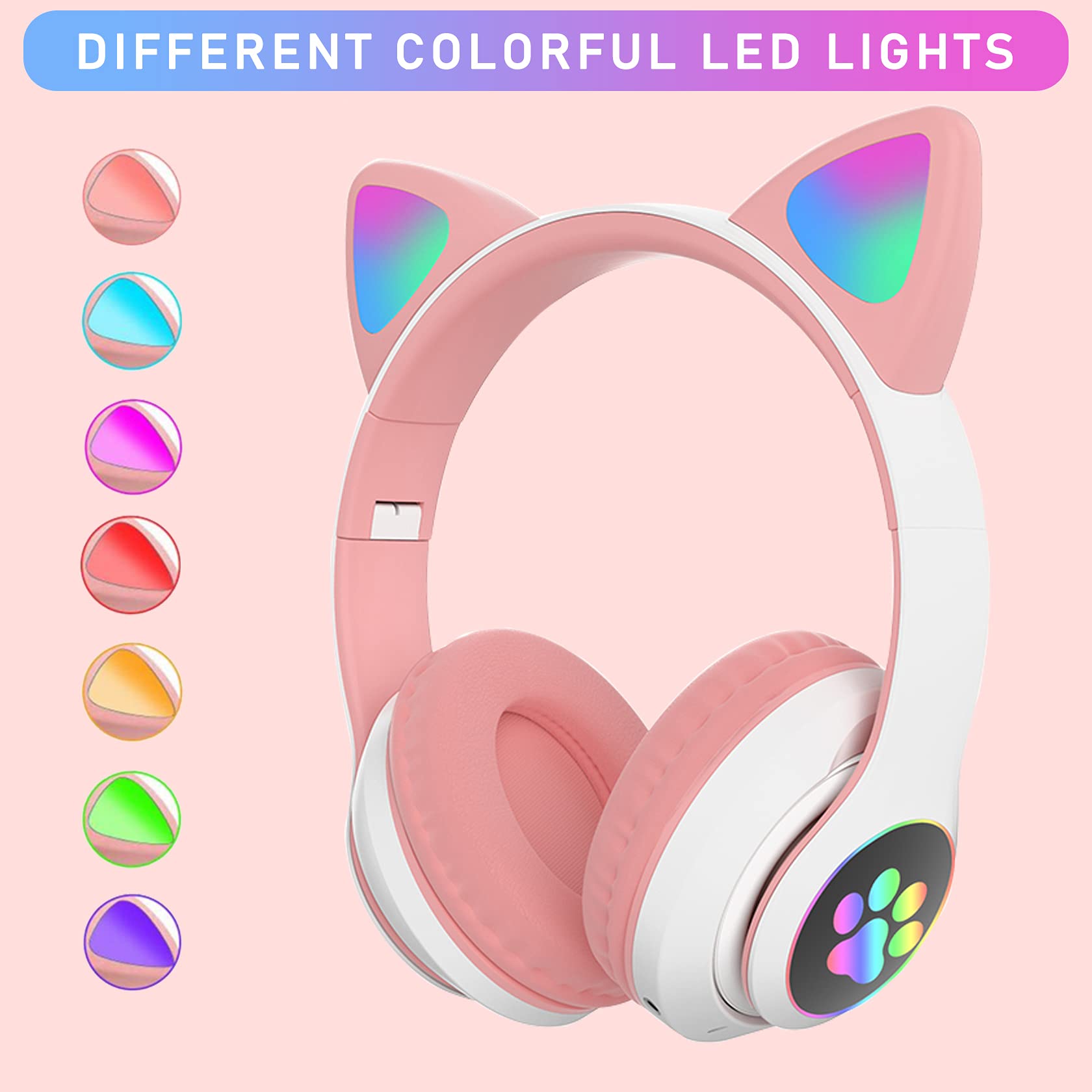 Foto 3 pulgar | Auriculares Inalámbricos Tokani Cat Ear con Micrófono Bluetooth 5 - Venta Internacional