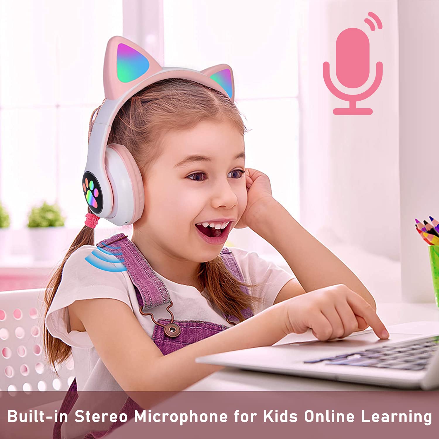 Foto 4 pulgar | Auriculares Inalámbricos Tokani Cat Ear con Micrófono Bluetooth 5 - Venta Internacional