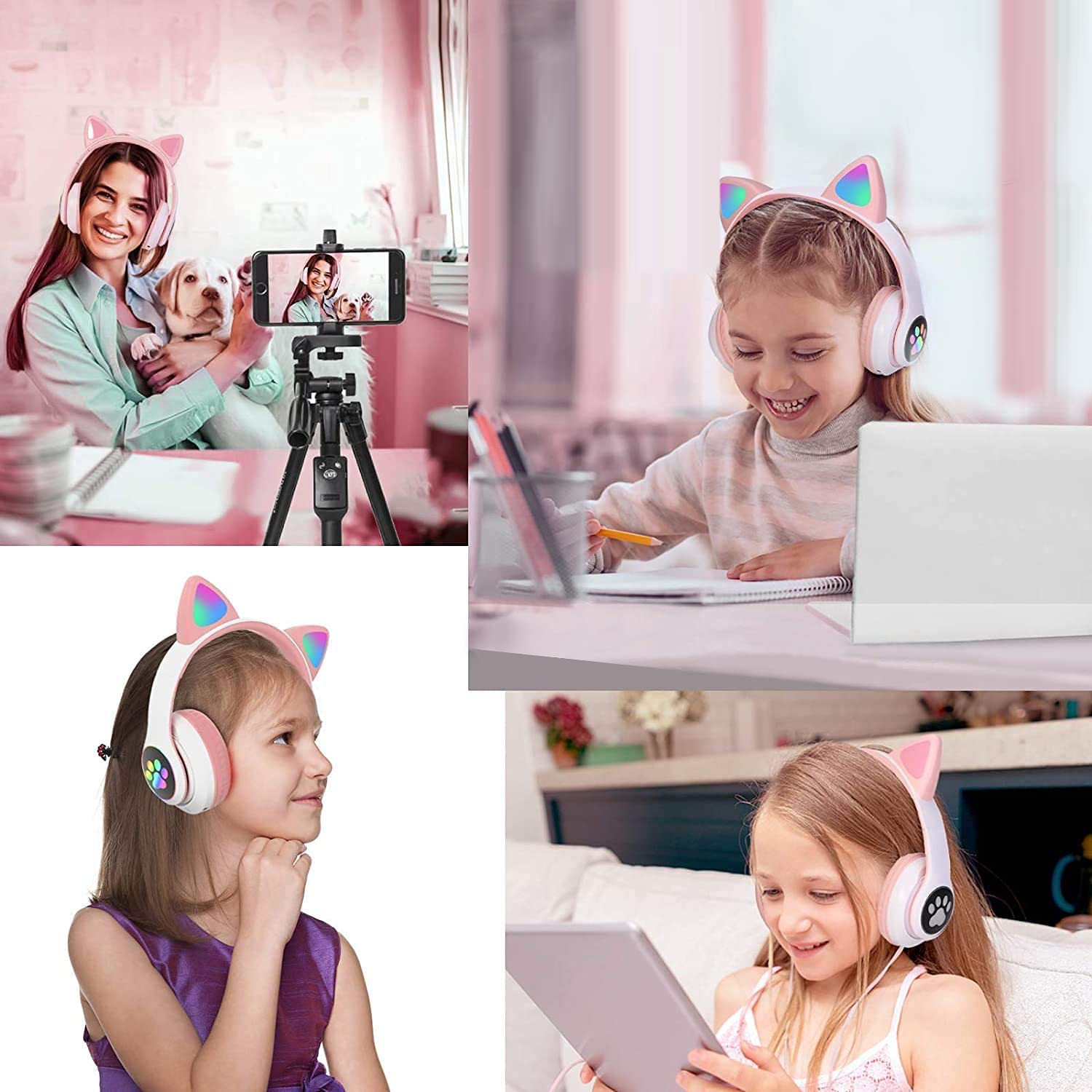 Foto 7 pulgar | Auriculares Inalámbricos Tokani Cat Ear con Micrófono Bluetooth 5 - Venta Internacional