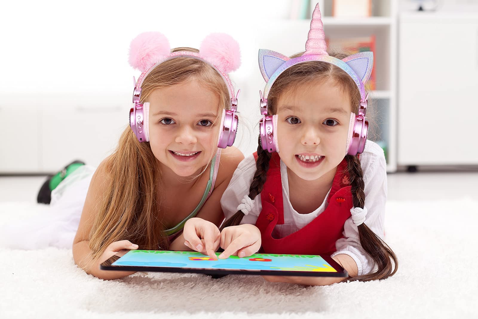 Foto 4 pulgar | Auriculares Bluetooth Koraba Inalámbricos con Luz Led Rosa - Venta Internacional