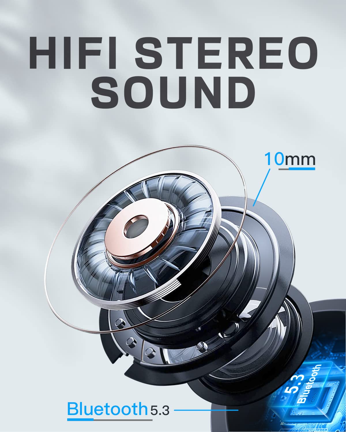 Foto 3 pulgar | Auriculares Inalámbricos EUQQ Bluetooth 5.3 50 Horas Playtime Sports - Venta Internacional