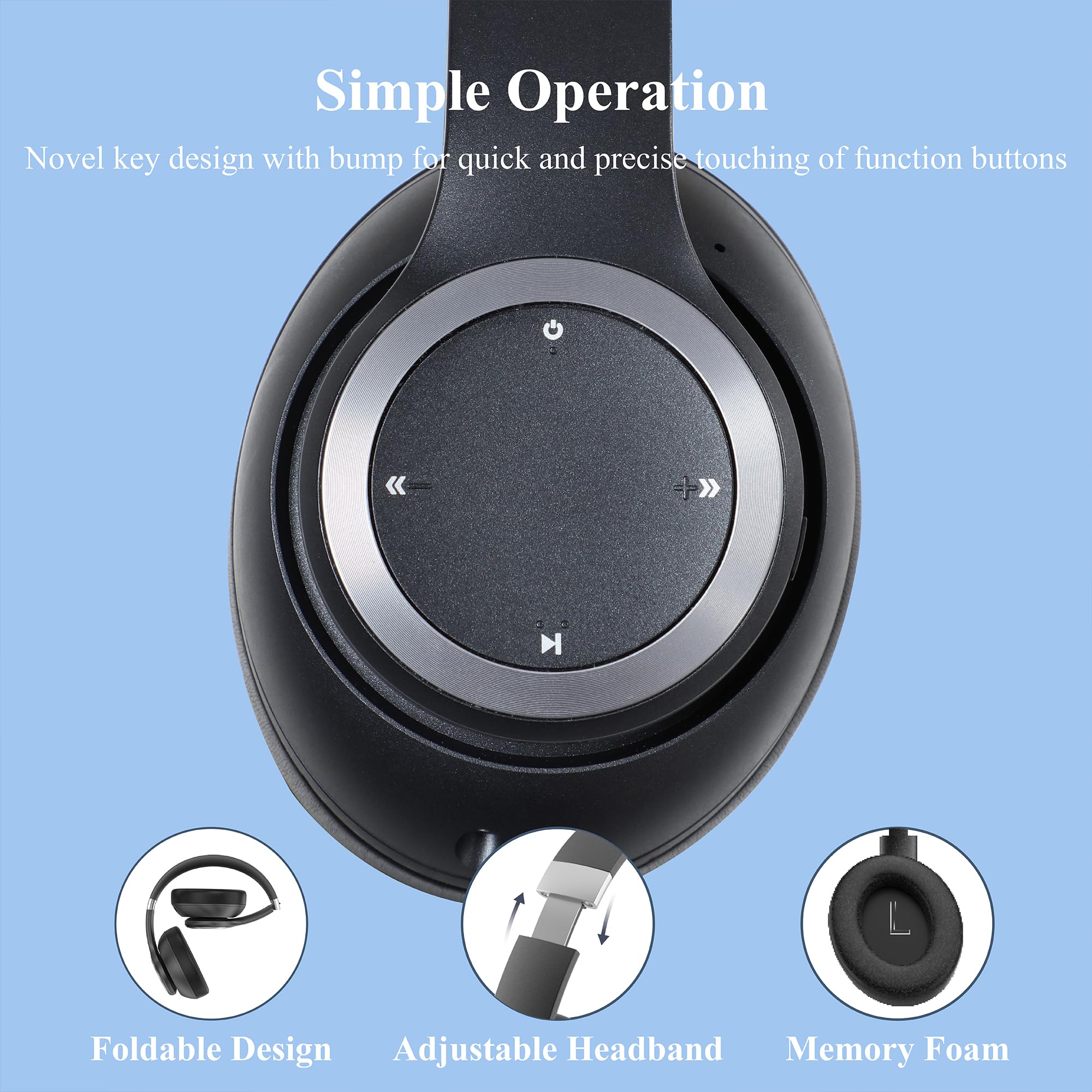 Foto 7 | Auriculares Falebare Hybrid con Cancelación de Ruido de 100 Horas de Reproducción - Venta Internacional