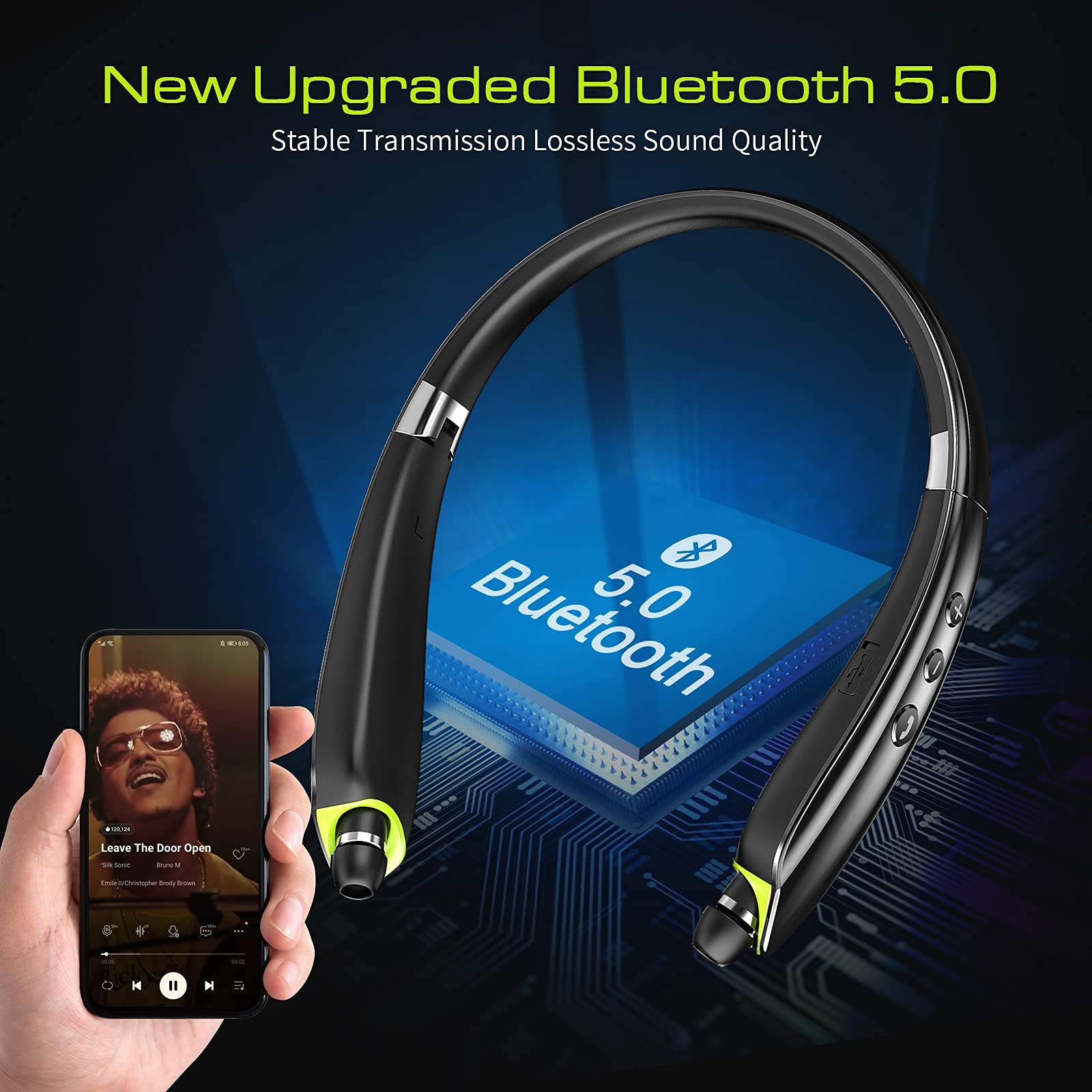 Foto 5 pulgar | Auriculares Bluetooth Galirity 2023 con Banda para El Cuello Mejorada y Micrófono - Venta Internacional