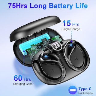 Foto 2 | Auriculares Inalámbricos Ltinist 2023 Sport Bluetooth 5.3 75h IP7 con Cancelación de Ruido y Pantalla LED
