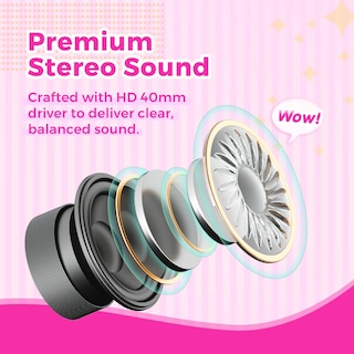 Foto 3 | Auriculares Vinamass A63 con limitador de volumen 85dB para niños