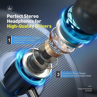 Foto 3 | Paquete de 5 Auriculares Rayleigh Wired con Micrófono y Diseño Ergonómico