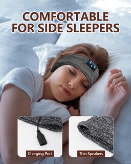 Foto 2 | Auriculares para Dormir Con Diadema Bluetooth Perytong Color Gris Oscuro - Venta Internacional