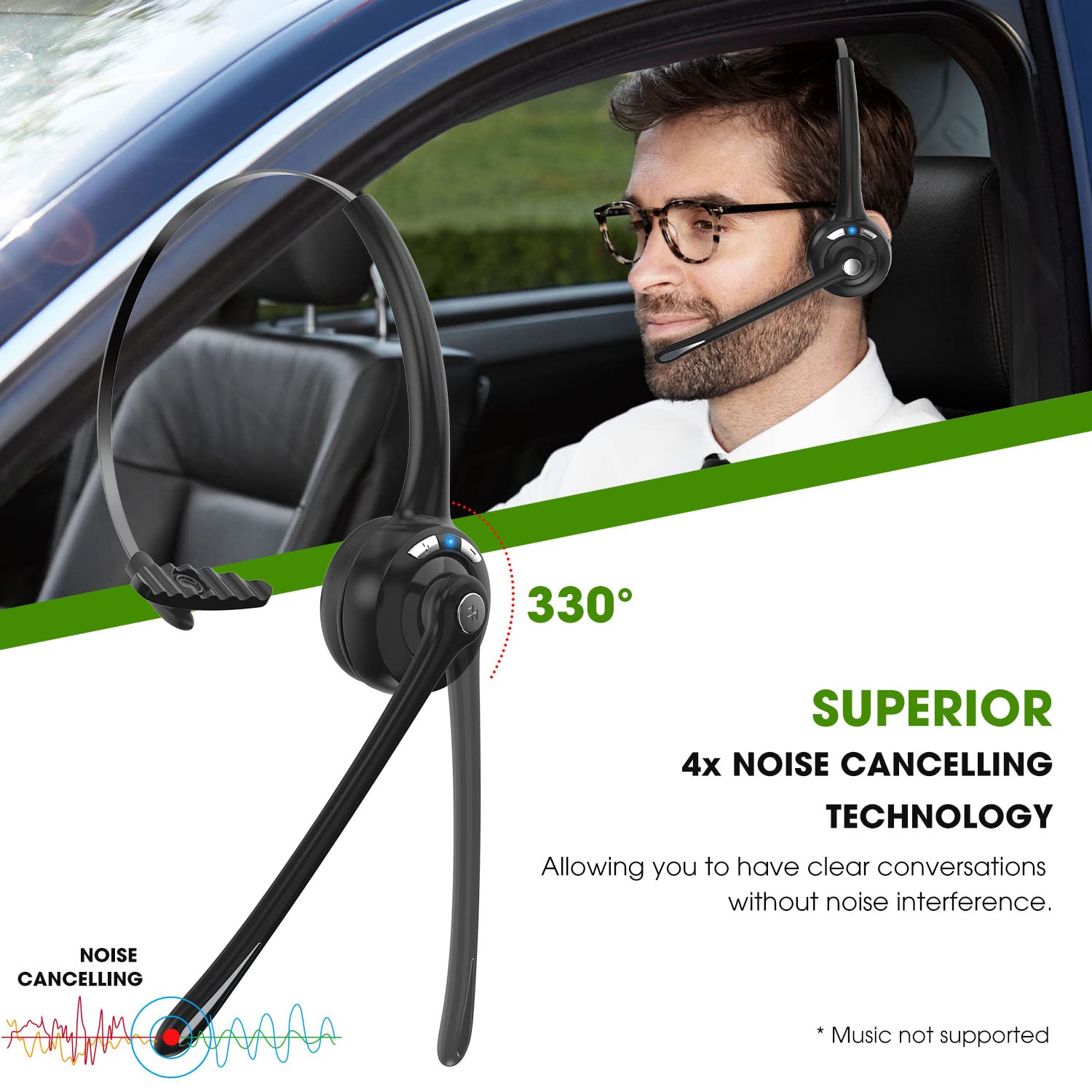 Foto 6 pulgar | Auriculares Bluetooth Caymuller V5.1 con Micrófono - Venta Internacional