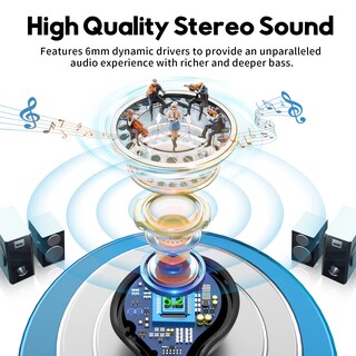 Foto 2 | Auriculares Inalámbricos Lanteso S21 Bluetooth 5.2 Ipx5 a Prueba de Agua - Venta Internacional