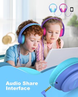Foto 3 | Auriculares Nivava K15 Plegables con Cable y Micrófono para Niños - Venta Internacional