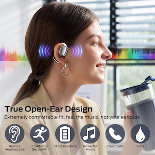 Foto 2 | Auriculares Abiertos Bugani Bluetooth 5.3 30h Playtime - Venta Internacional