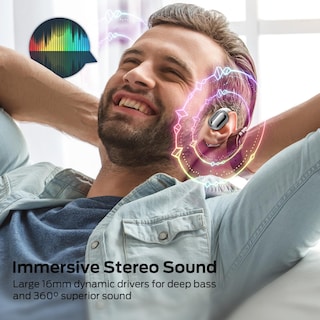 Foto 3 | Auriculares Abiertos Bugani Bluetooth 5.3 30h Playtime - Venta Internacional