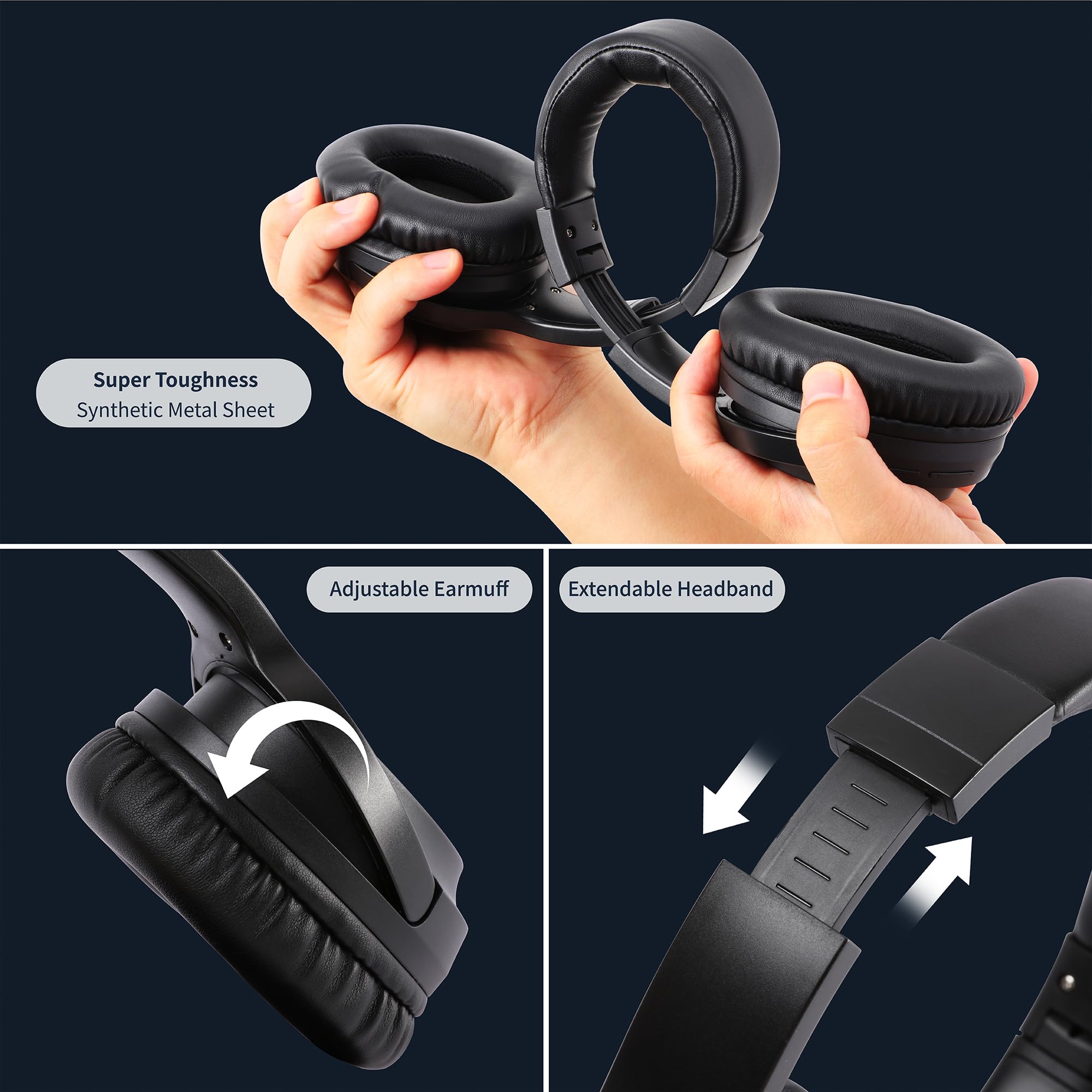 Foto 5 pulgar | Auriculares Bluetooth Falebare Over Ear 120h Playtime - Venta Internacional