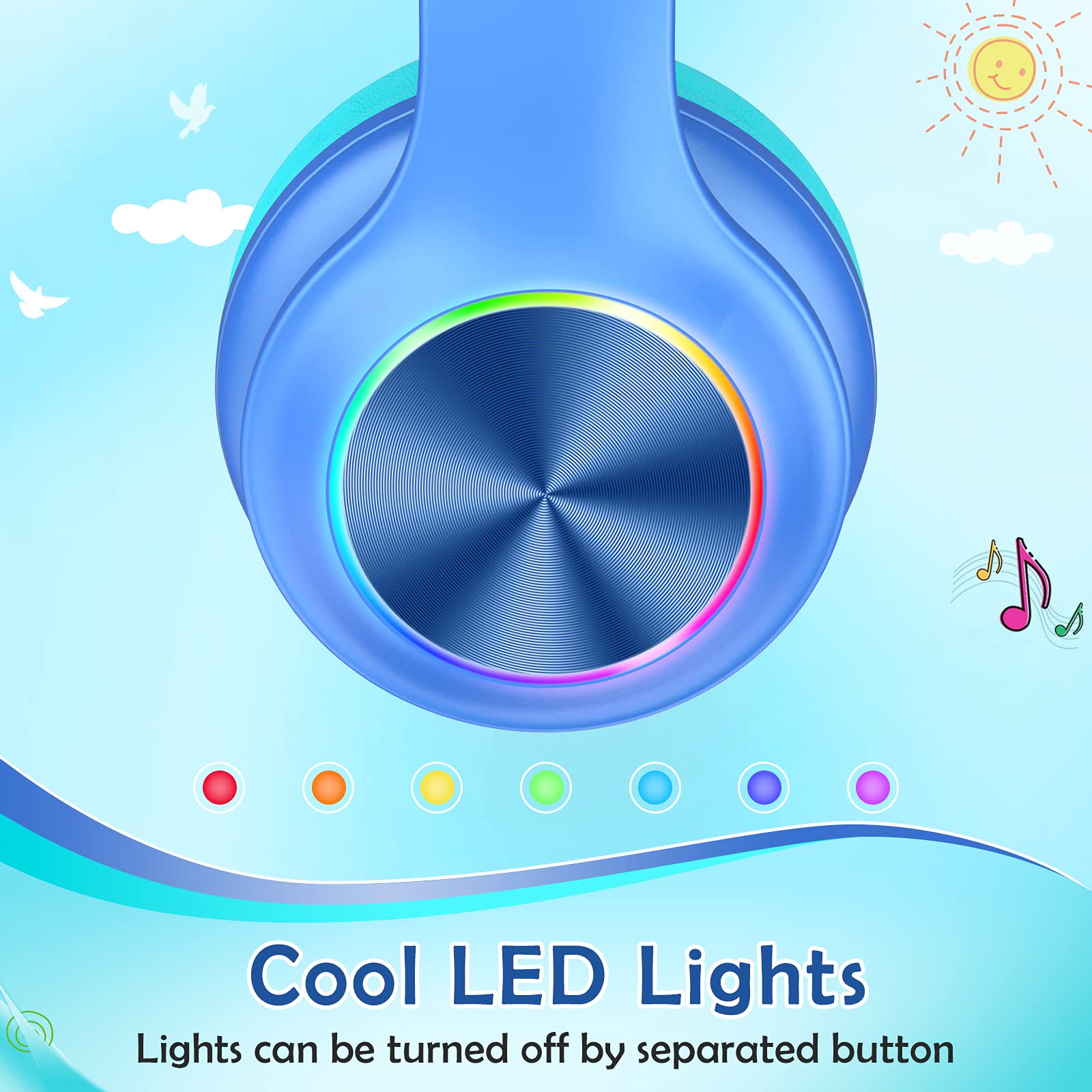 Foto 3 | Auriculares Inalámbricos Candy Bila Cb01 con Micrófono y Led Azul - Venta Internacional