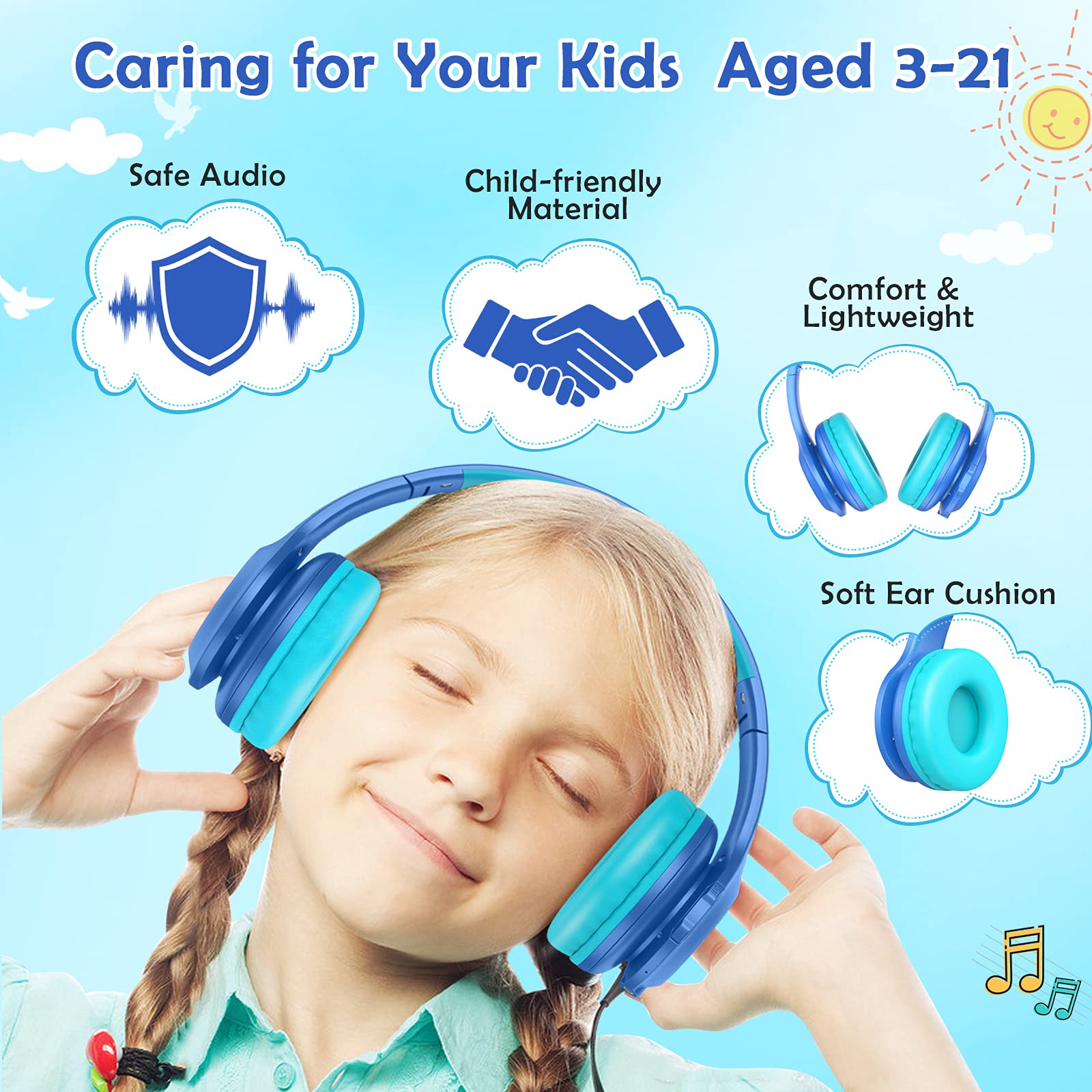 Foto 4 | Auriculares Inalámbricos Candy Bila Cb01 con Micrófono y Led Azul - Venta Internacional