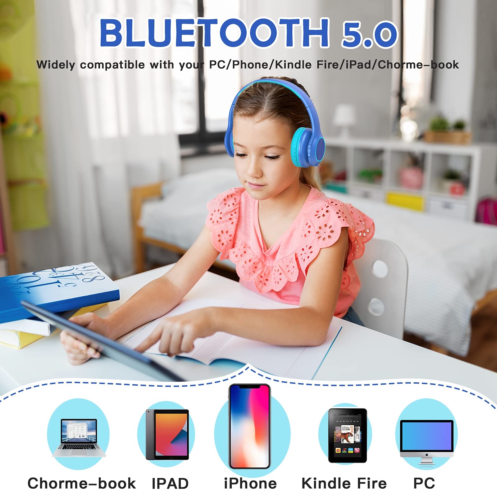 Foto 6 | Auriculares Inalámbricos Candy Bila Cb01 con Micrófono y Led Azul - Venta Internacional