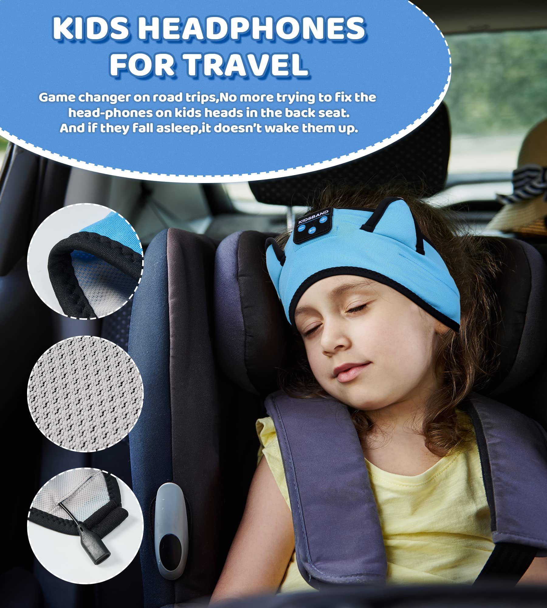 Foto 6 pulgar | Auriculares Kidsband Para Niños Con Diadema Bluetooth Ajustable - Venta Internacional.
