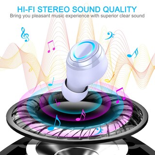 Foto 3 | Audífonos True Wireless Donerton Blancos con Bluetooth-Venta Internacional