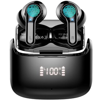 Foto 1 | Audífonos True Wireless Ordtop Negros con Bluetooth-Venta Internacional