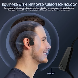 Foto 2 | Audífonos Deportivos Wigfar Negros con Bluetooth-Venta Internacional