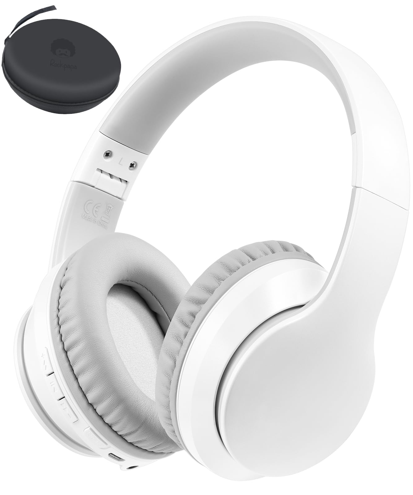 Foto 2 pulgar | Audífonos Inalámbricos Rockpapa Blancos con Bluetooth-Venta Internacional