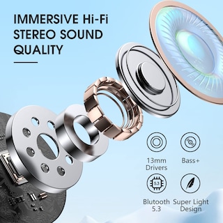 Foto 3 | Auriculares Inalámbricos Whykjtek A10pro Bluetooth 5.3 40h Playtime - Venta Internacional