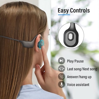 Foto 5 | Auriculares de Conducción Ósea Monodeal con Micrófono Bluetooth 5.3 - Venta Internacional