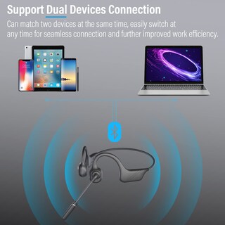 Foto 6 | Auriculares de Conducción Ósea Monodeal con Micrófono Bluetooth 5.3 - Venta Internacional