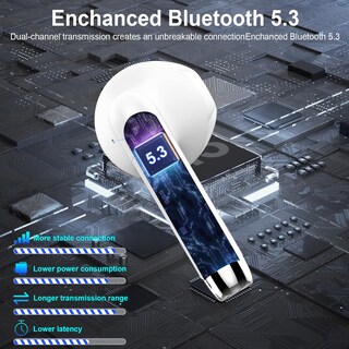 Foto 3 | Auricular Inalámbrico Draec 2024 Bluetooth 5.3 Stereo Bass 42h Ip7 - Venta Internacional