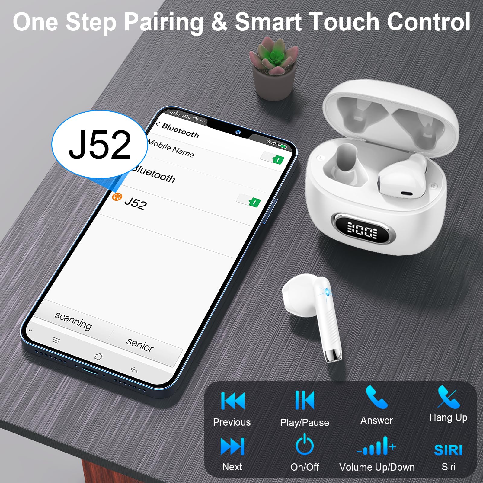 Foto 6 pulgar | Auricular Inalámbrico Draec 2024 Bluetooth 5.3 Stereo Bass 42h Ip7 - Venta Internacional