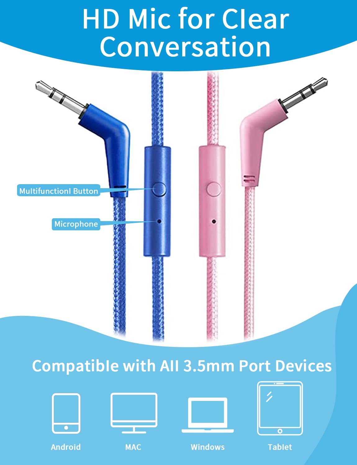 Foto 3 pulgar | Auriculares Adoope Paquete de 2 Unidades para Niño - Venta Internacional
