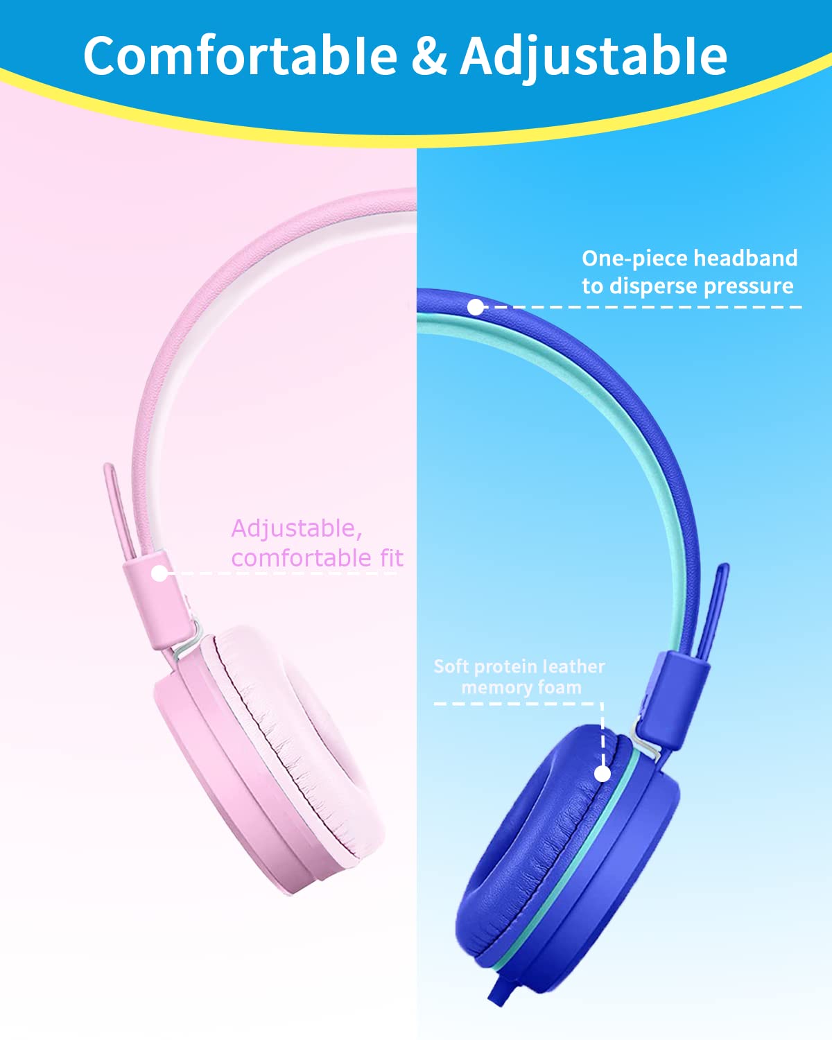 Foto 3 | Auriculares Adoope Paquete de 2 Unidades para Niño - Venta Internacional