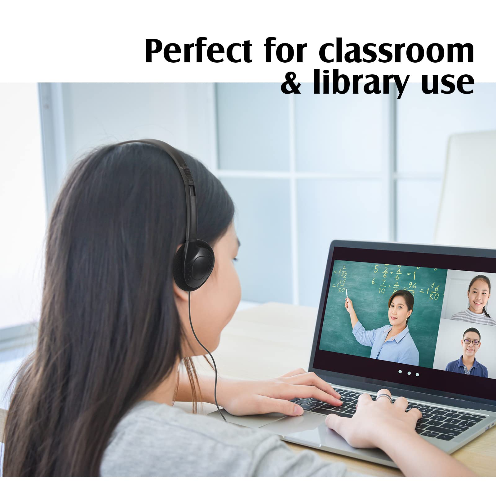 Foto 3 pulgar | Auriculares para Niños Classroom Flutesan Negro 20 Piezas - Venta Internacional