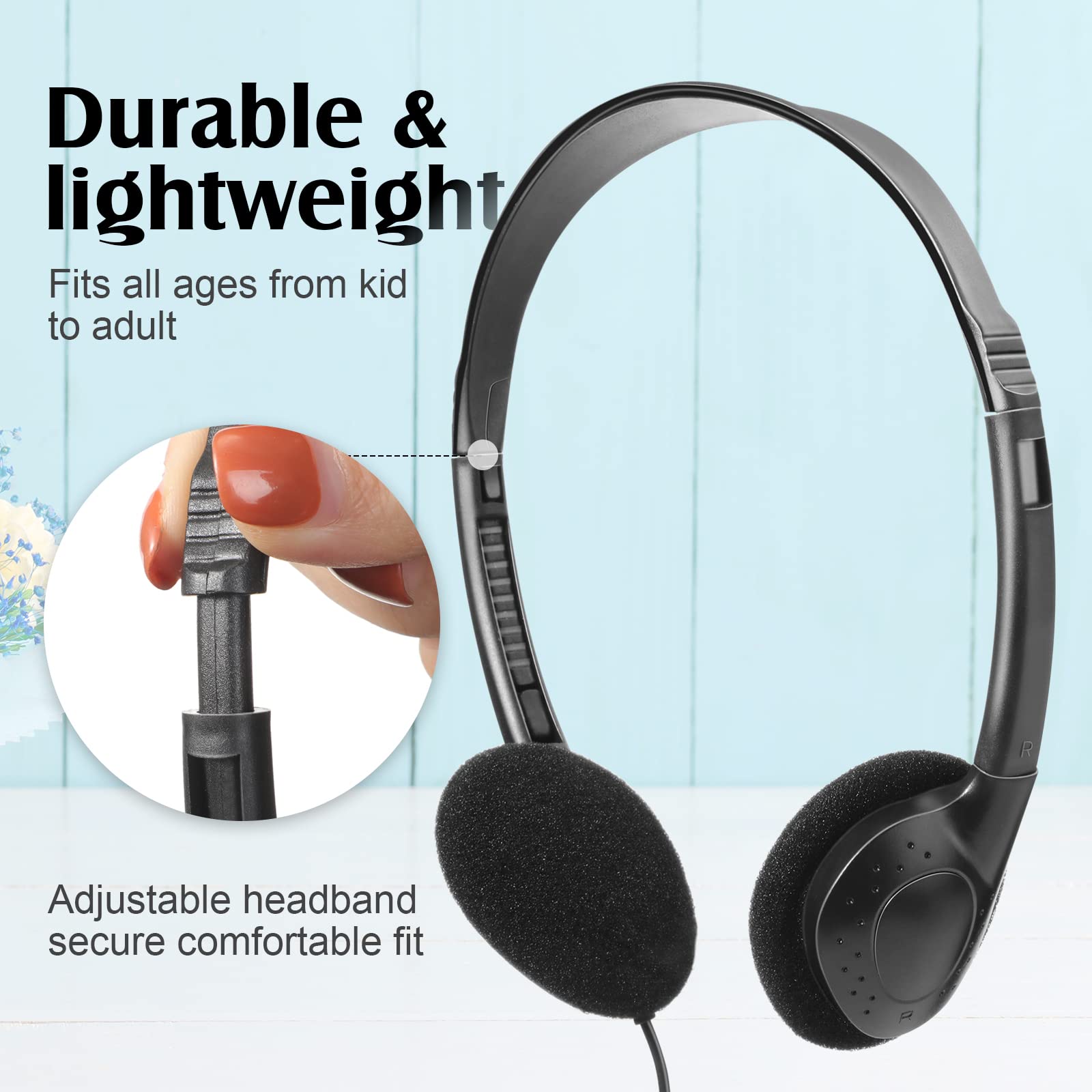 Foto 4 pulgar | Auriculares para Niños Classroom Flutesan Negro 20 Piezas - Venta Internacional