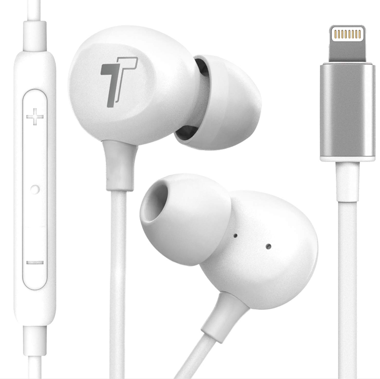 Auriculares Thore V60 Blancos para iPhone 13/ 12/ 14 - Venta Internacional