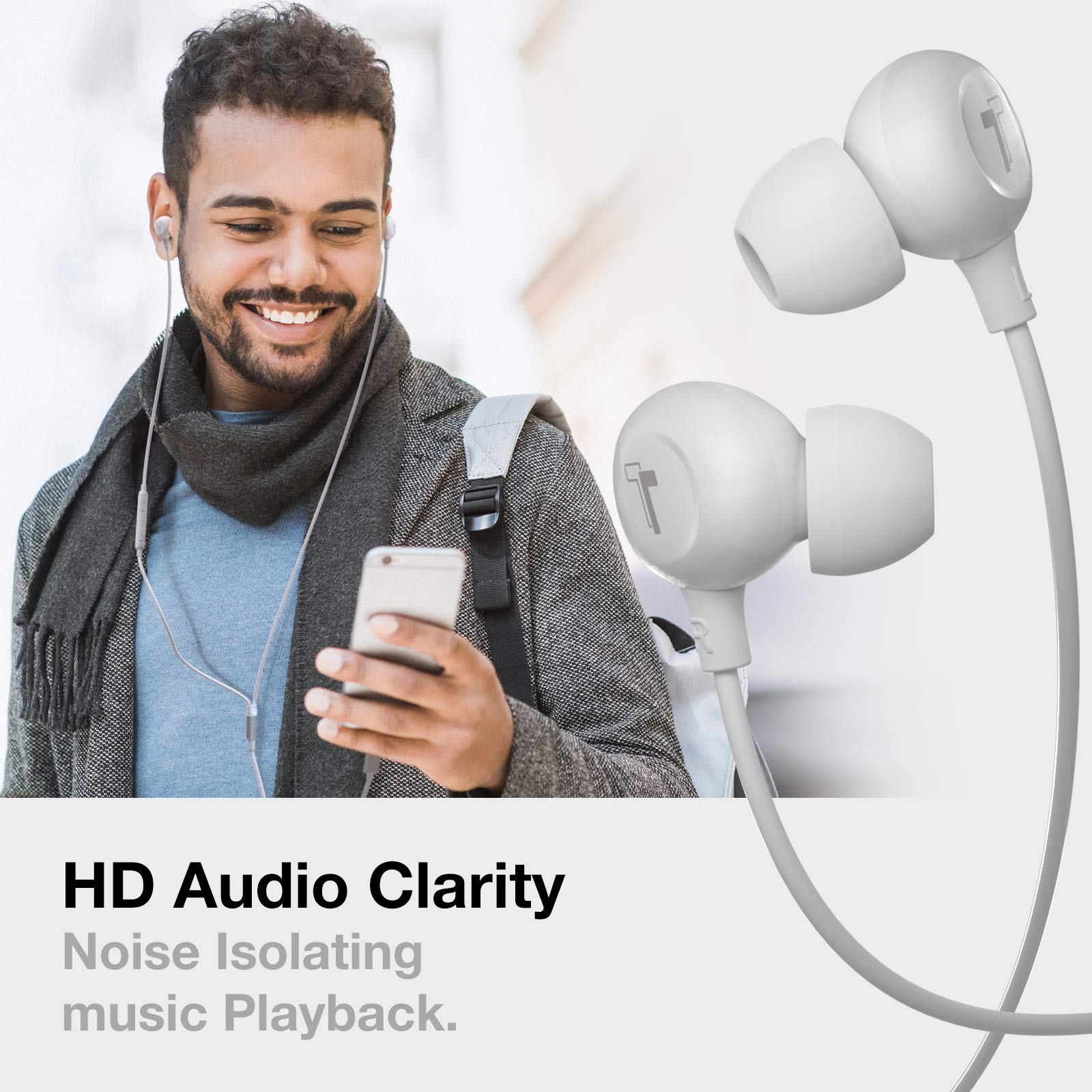 Foto 3 pulgar | Auriculares Thore V60 Blancos para iPhone 13/ 12/ 14 - Venta Internacional