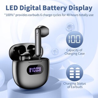 Foto 3 | Auriculares Inalámbricos Jarwaro Bluetooth 5.3 48h Playtime Ipx7 Water - Venta Internacional