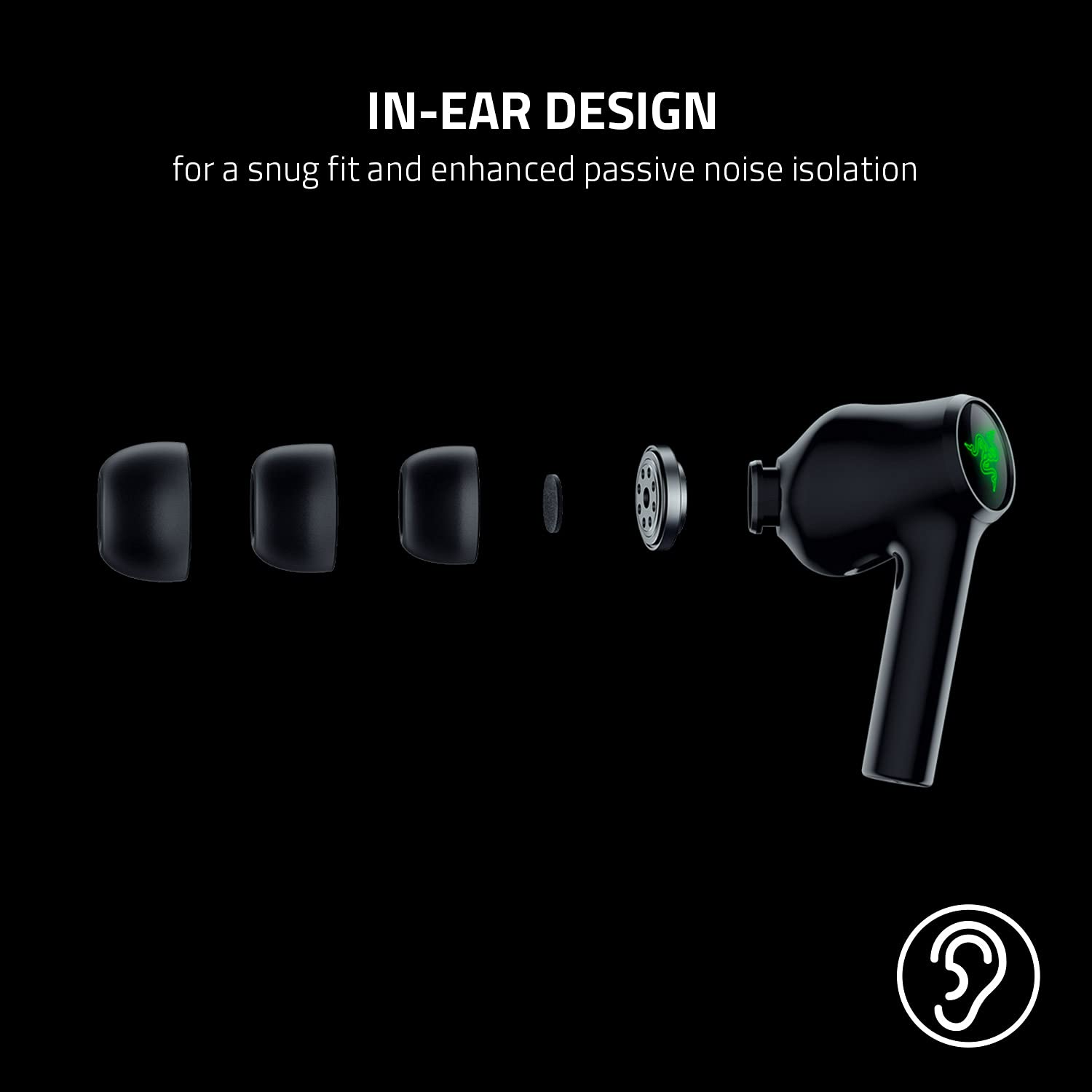 Foto 5 | Auriculares Bluetooth para Juegos Razer Hammerhead True Wireless - Venta Internacional