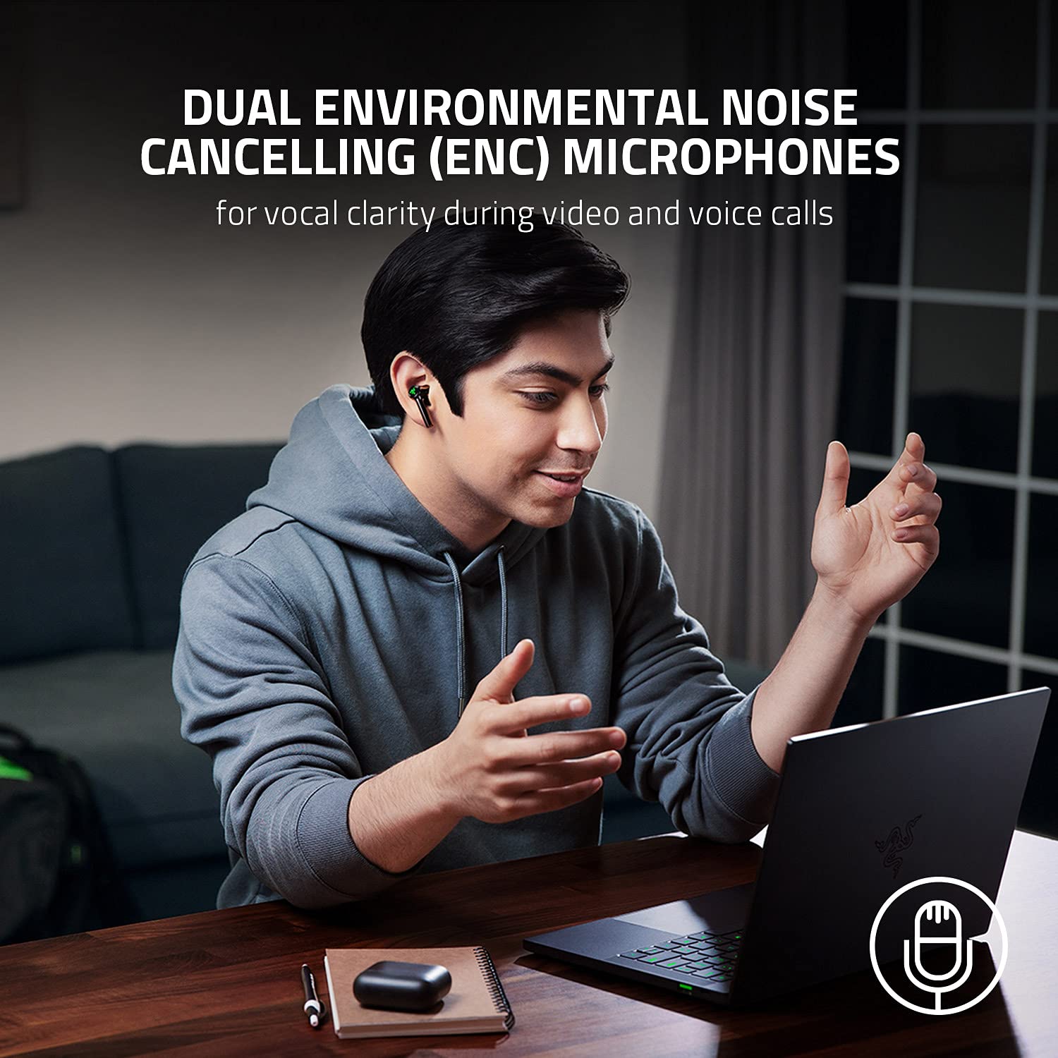 Foto 6 | Auriculares Bluetooth para Juegos Razer Hammerhead True Wireless - Venta Internacional