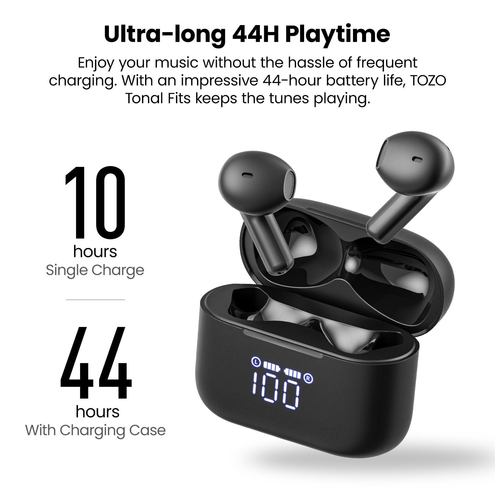 Foto 6 pulgar | Auriculares Inalámbricos Tozo Tonal para T21 Bluetooth 5.3 IPX8 Negros - Venta Internacional