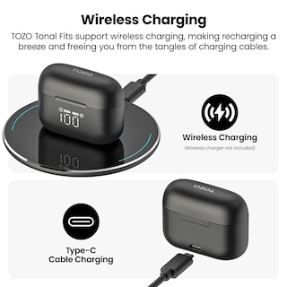 Foto 7 | Auriculares Inalámbricos Tozo Tonal para T21 Bluetooth 5.3 IPX8 Negros - Venta Internacional