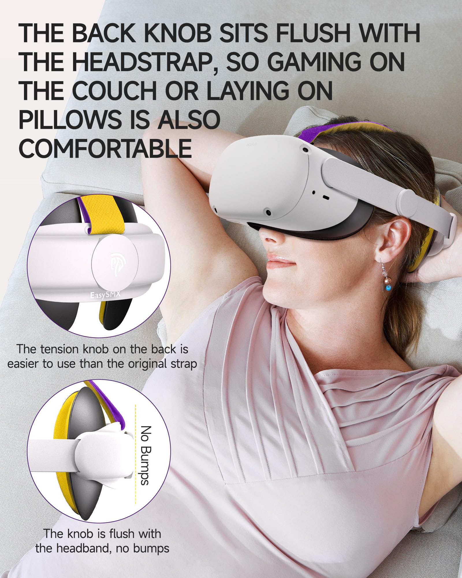 Foto 3 pulgar | Correas Easysmx Q20 para Oculus Quest 2 - Venta Internacional