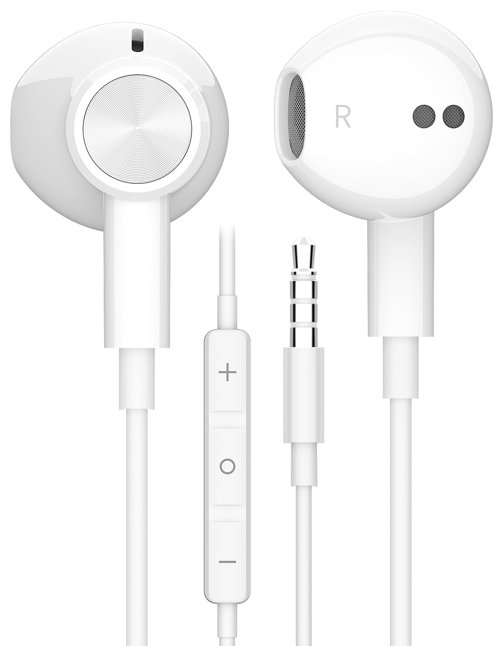 Auriculares Acaget con Cable 3,5 mm y Micrófono con Cancelación de Ruido Blanco - Venta Internacional